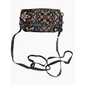 Vera Bradley Wristlet Wallet removable Crossbody Strap Multicolor Floral AS IS